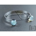 Galaxy Bangle with Stainless Steel Band