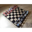 Mushroom Themed Handmade Glass Chess Set -v2
