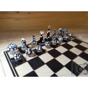 Mushroom Themed Handmade Glass Chess Set -v2