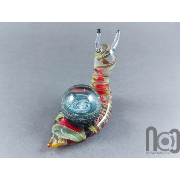 Glass Snail Galaxy Marble, v419