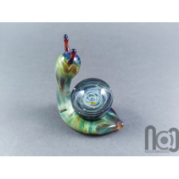 Glass Snail Galaxy Marble, v423