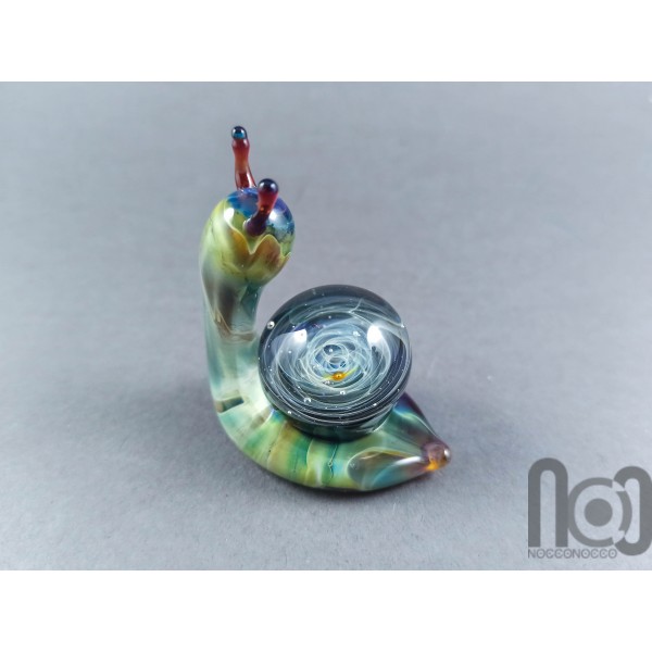 Glass Snail Galaxy Marble, v423