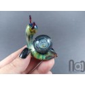 Glass Snail Galaxy Marble, v423