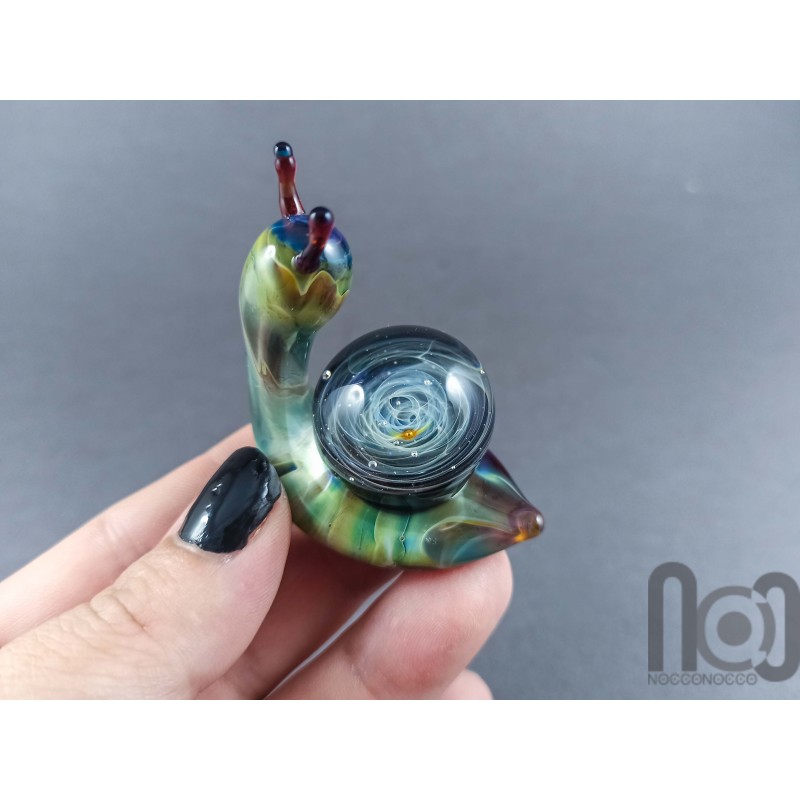 MARBLE SKULLMAN 黒 オレンジマーブル Nero Marquina