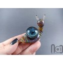 Glass Snail Galaxy Marble, v424