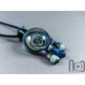 Dripping Galaxy Pendant with Opal Planet, v296