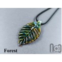 Glass Leaf Pendant 