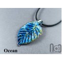 Glass Leaf Pendant 