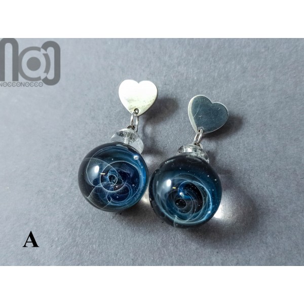 Galaxy Heart Earrings