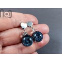 Galaxy Heart Earrings