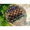 Monster Themed Handmade Glass Chess Set -v2