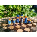 Monster Themed Handmade Glass Chess Set -v2