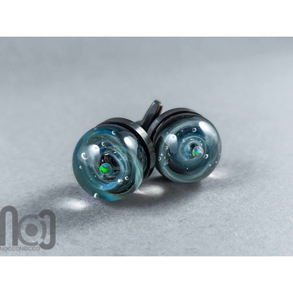 Galaxy Cufflinks with Opal Planets, v13