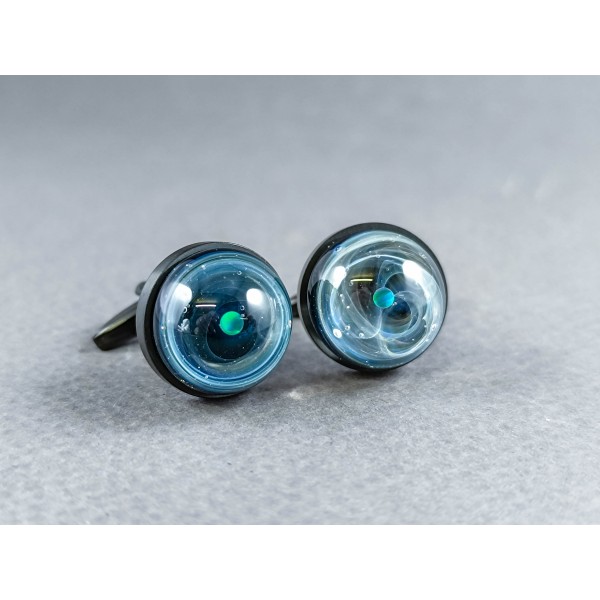 Galaxy Cufflinks with Opal Planets, v8