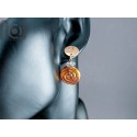 Gold Fumed Earrings, v166