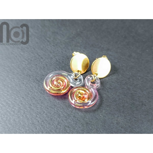 Gold Fumed Earrings, v167