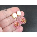 Gold Fumed Earrings, v167