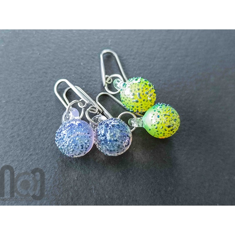 Handmade Colorful Glass Earrings