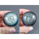 Double Sided Galaxy Marble with 4 Floating Opal Planets, v532