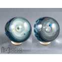 Double Sided Galaxy Marble with 4 Floating Opal Planets, v532