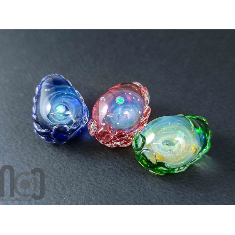 Handmade Glass Galaxy Dragon Egg Set