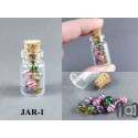 Mini Glass Vial with Handmade Tiny Marbles, v587