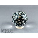 Handmade Gold & Silver Fumed Glass Implosion Marble, v601