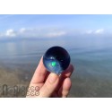 Glass Galaxy Marble with Floating Opal, v602