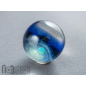 Glass Galaxy Marble with Floating Opal, v602