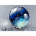 Glass Galaxy Marble with Floating Opal, v602