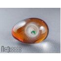Handmade Glass Galaxy Egg with Opal Planet, v604