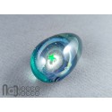 Handmade Glass Galaxy Egg with Opal Planet, v605
