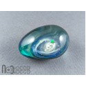 Handmade Glass Galaxy Egg with Opal Planet, v605