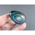 Handmade Glass Galaxy Egg with Opal Planet, v605