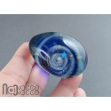 Handmade Glass Galaxy Egg with Opal Planet, v607