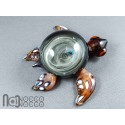 Fine Silver Fumed Glass Galaxy Turtle Paperweight, m614