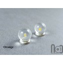 Tiny Clear Glass Marbles with Opals