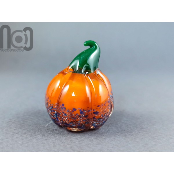 Handmade Glass Pumpkin Figurine, v8