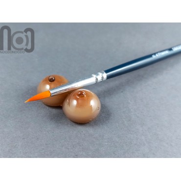 Handmade glass paintbrush pen rest/brush holder