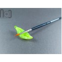 Handmade glass paintbrush pen rest/brush holder