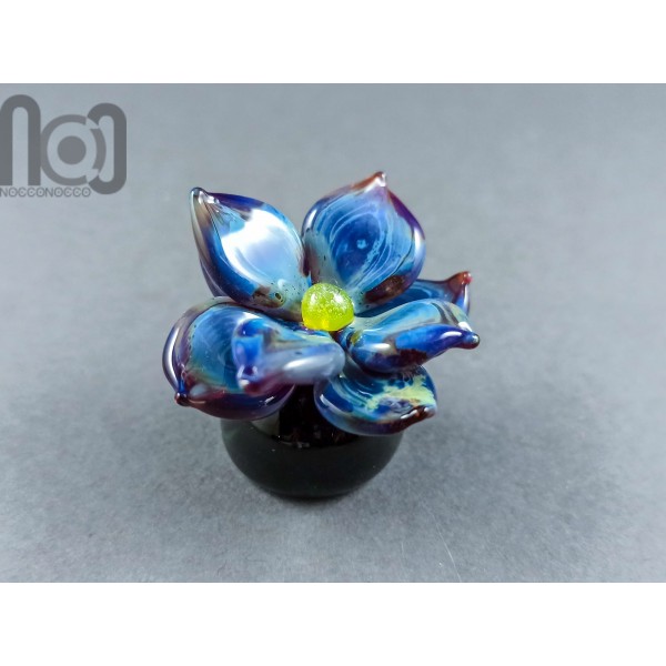 Purple Blue Glass Succulent Miniature