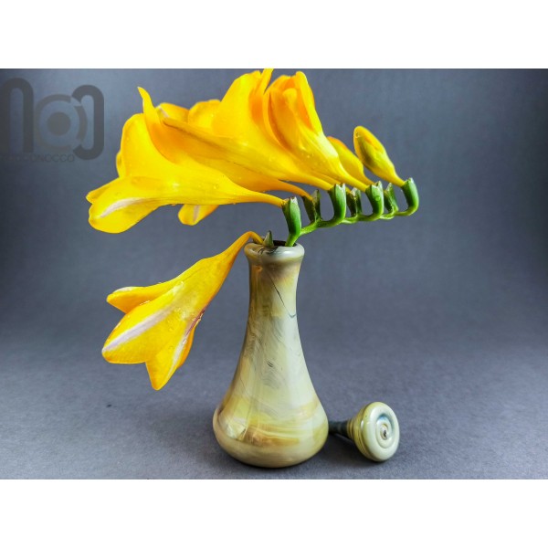 Handblown Miniature Glass Bud Vase, v010
