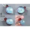 Tiny Galaxy Pendant with an Opal Planet, v302