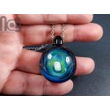 Galaxy Pendant with An Opal Meteor, v120