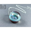 Galaxy Pendant with An Opal Planet, v251