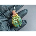 Glass Scarab Pendant, v263