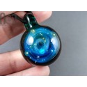 Heady Galaxy Pendant with An Opal Planet, v282