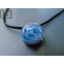 Galaxy Pendant with An Opal Planet, v5
