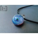 Galaxy Pendant with An Opal Planet, v5