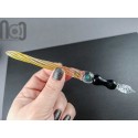 Gold Fumed Dip Pen with Opal, v103